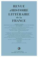 Revue d'Histoire littéraire de la France (4 - 2025, 125e année, n° 4) cover image