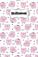 Sketchbook: Cute Little Pigs Sketch Book for Drawing: Blank Sketch Pad for Drawing for Kids: Sketchpad for Drawing for Kids, Bleed Proof Art Sketch Book 8.5 x 11 cover image