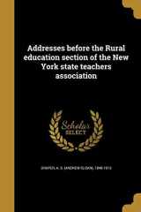 Addresses Before the Rural Education Section of the New York State Teachers Association cover image