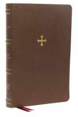 NRSV Catholic Bible Thinline Edition, Thumb Indexed Holy Bible [Brown] cover image