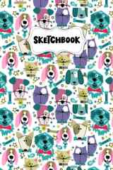 Sketchbook: Awesome Dogs Friends Sketch Book for Drawing: Blank Sketch Pad for Drawing for Kids: Sketchpad for Drawing for Kids, Bleed Proof Art Sketch Book 8.5 x 11 cover image