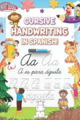 Cursive Handwriting in Spanish: Cursive Handwriting Writing for Kids. Cursive Alphabet Letter Tracing. Learn Cursive Writing and Spanish Animal Vocabulary. cover image