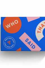 Who Said That? A game of quotes 430 cards cover image