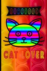 Pop-pit Notebook : journal cats lover notebook rainbow colors awesome cute cats fidget toys printe for kids boys and girls: notebook lined : -120 ... 9 inches) Paperback lined school writing book cover image