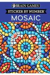 Brain Games - Sticker by Number: Mosaic (20 Complex Images to Sticker) cover image