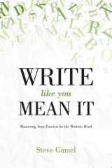Write Like You Mean It cover image