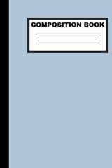 Pastel Blue Composition Notebook: College Ruled Lined Paper 200 pages 7.5 x 9.25 for School, Kids, Girls, Women, Boys, Teens, Adults cover image