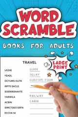 Word Scramble Books for Adults Large Print Brain Teasers with 720 Words cover image