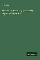 Sistema de medidas y pesas de la República Argentina cover image