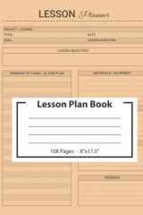 Lesson Plan Book Undated Curriculum Planner for Teachers and Homeschool cover image