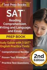 SAT Reading Comprehension, Writing and Language, and Essay Prep Book Study Guide with 3 SAT English Practice Tests [2nd Edition] cover image