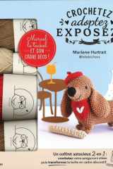 Crochetez, adoptez, exposez ! - Marcel le teckel et son cadre déco ! Coffret avec 4 pelotes, 1 crochet, 1 aiguille, de la ouate de rembourrage cover image