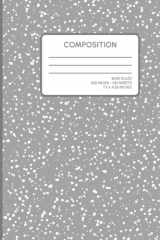 Composition: Light Grey Composition Notebook Wide Ruled, 200 Pages (100 Sheets), 7.5 x 9.25, One Subject Exercise Book cover image