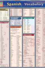 Spanish Vocabulary A QuickStudy Laminated Reference Guide cover image