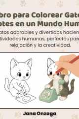 Libro para Colorear Gatos: Bigotes en un Mundo Humano: Gatos adorables y divertidos haciendo actividades humanas, perfectos para la relajación y la creatividad. (Spanish Edition) cover image