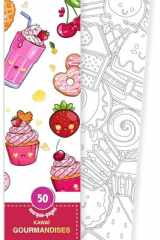 Kawaï gourmandises - 50 marque-pages à peindre ou à colorier cover image