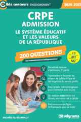 CRPE Admission - 200 questions sur le système éducatif et les valeurs de la République cover image