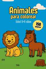 Animales para colorear: Libro para Colorear Infantil con Animales del Bosque, Marinos, de la Granja y Salvajes – Edades 3 a 6 – Líneas Gruesas (Spanish Edition) cover image
