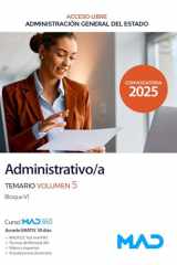 Administrativo/a de la Administración General del Estado (Acceso Libre). Temario volumen 5 Bloque VI cover image