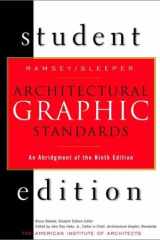 Architectural Graphic Standards Student Edition: An Abridgement of the 9th Edition cover image