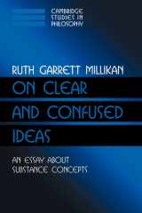 On Clear and Confused Ideas: An Essay about Substance Concepts (Cambridge Studies in Philosophy) cover image
