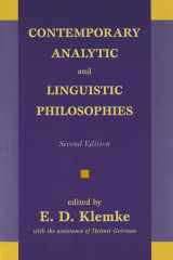 Contemporary Analytic and Linguistic Philosophies cover image