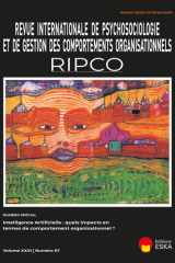 L'intelligence artificielle: quels impacts en termes de comportement organisationnel?: RIPCO Vol. XXXI No. 87 cover image