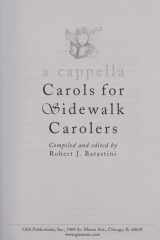 Acapella Carols for Sidewalk Carolers cover image