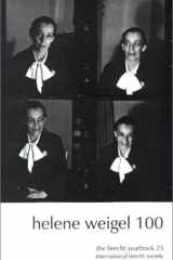 The Brecht Yearbook / Das Brecht-Jahrbuch, Volume 25: Helene Weigel 100 cover image