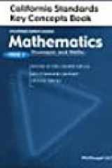 McDougal Littell Middle School Math: Standards Key concepts book (student) Course 2 cover image
