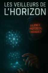 Les Veilleurs de l’Horizon: A Bilingual French-English Story (B1-B2) — A Sci-Fi Thriller of AI, Conspiracy, and First Contact (French Edition) cover image