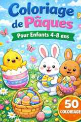 Coloriage de Pâques: Pour enfants de 4 à 8 ans (French Edition) cover image