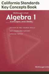 Algebra 1 Concepts and Skills California Standards Key Concepts Book cover image