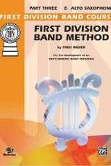 First Division Band Method, Part 3 E-Flat Alto Saxophone cover image
