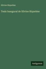 Tesis Inaugural de Silvino Riquelme cover image