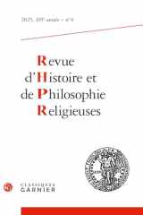 Revue d'histoire et de philosophie religieuses (2025) (2025 - 4, 105e année, n° 4) cover image
