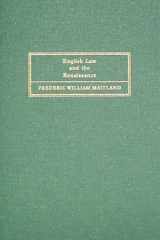 English Law and the Renaissance: (The Rede Lecture for 1901) (Reed Lecture, 1901.) cover image
