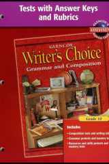 Writer's Choice, Grade 10, Tests with Answer Key and Rubrics cover image