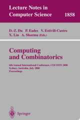 Computing and Combinatorics 6th Annual International Conference, COCOON 2000, Sydney, Australia, July 26-28, 2000 Proceedings cover image