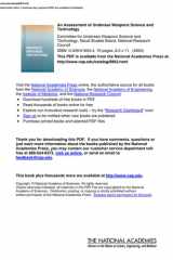 An Assessment of Undersea Weapons Science and Technology cover image