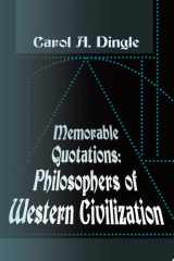 Memorable Quotations Philosophers of Western Civilization cover image