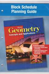 Glencoe Geometry Concepts and Applications. Block scheduling planning guide cover image