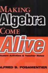 Making Algebra Come Alive Student Activities and Teacher Notes cover image