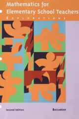 Mathematics for Elementary School Teachers Explorations Manual cover image