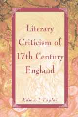 Literary Criticism of 17th Century England cover image