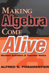 Making Algebra Come Alive Student Activities and Teacher Notes cover image