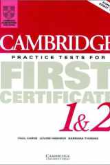 Cambridge Practice Tests for First Certificate 1 and 2 Student's book cover image