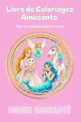 Livre de Coloriages Amusants - Monde Enchanté: Monde enchanté – Livre de coloriage kawaii : princesses, fées, licornes et sirènes pour enfants 4–8 ans (French Edition) cover image