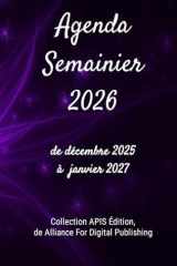 Agenda Semainier 2026 – 14 mois – Édition Violet Galaxie: de décembre 2025 à janvier 2027 (French Edition) cover image