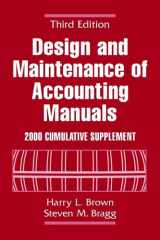 Design and Maintenance of Accounting Manuals, 2000 Cumulative Supplement cover image